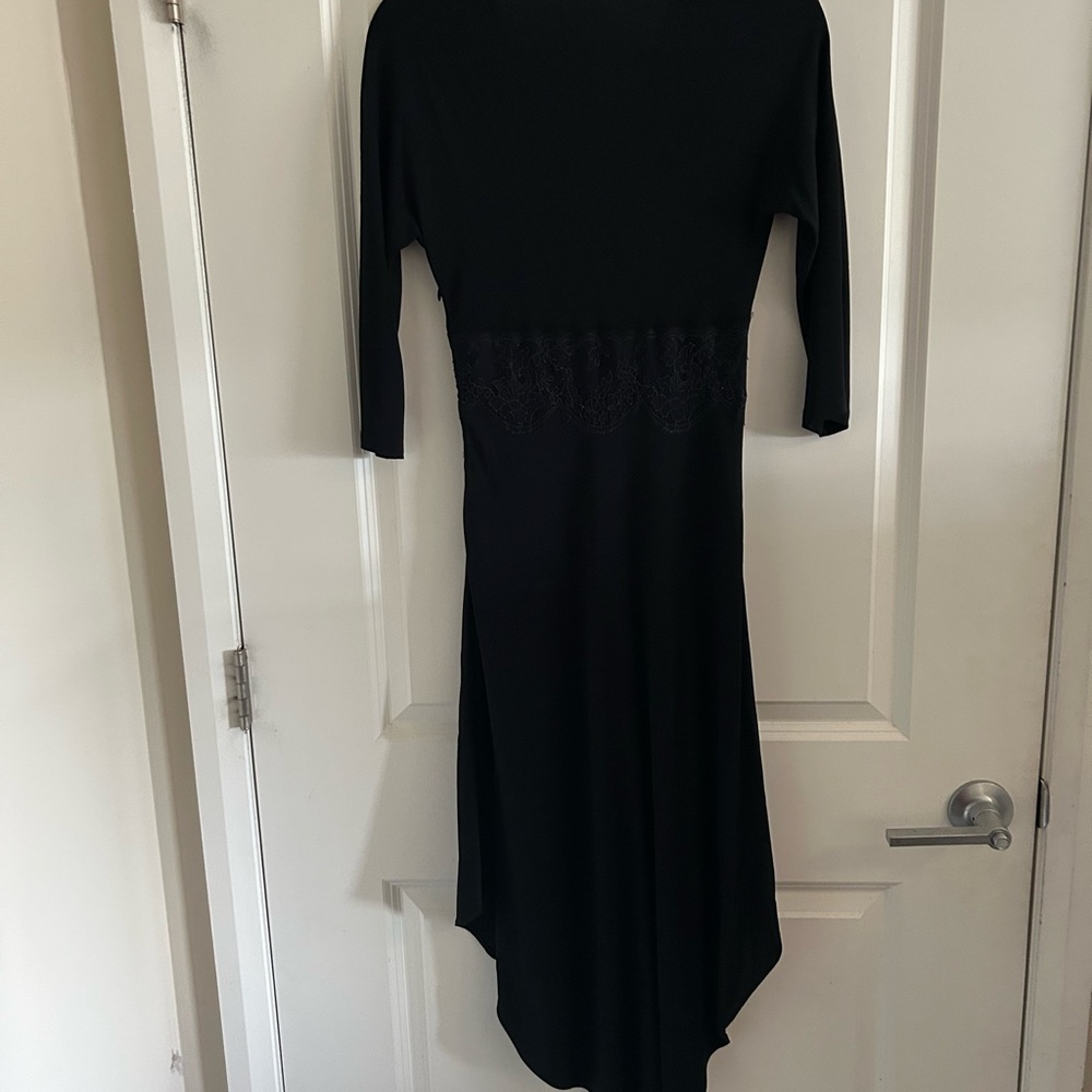 Yigal Azrouel Black Asymmetrical Ruched Cocktail Dress - Picture 4 of 10